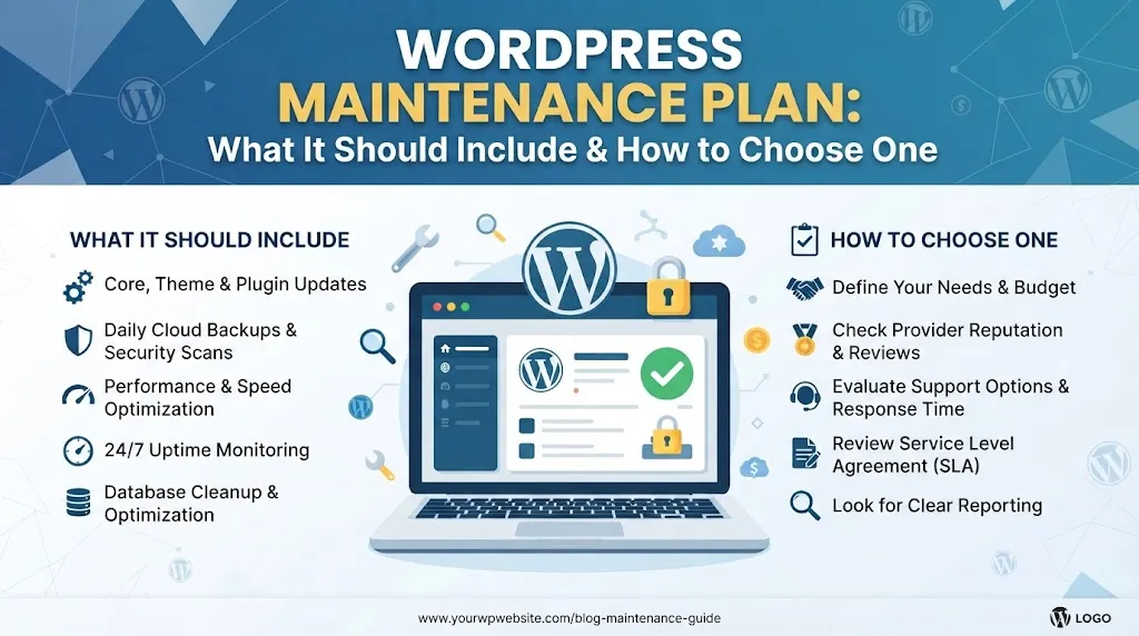 WordPress Maintenance Plan: What It Should Include and How to Choose One