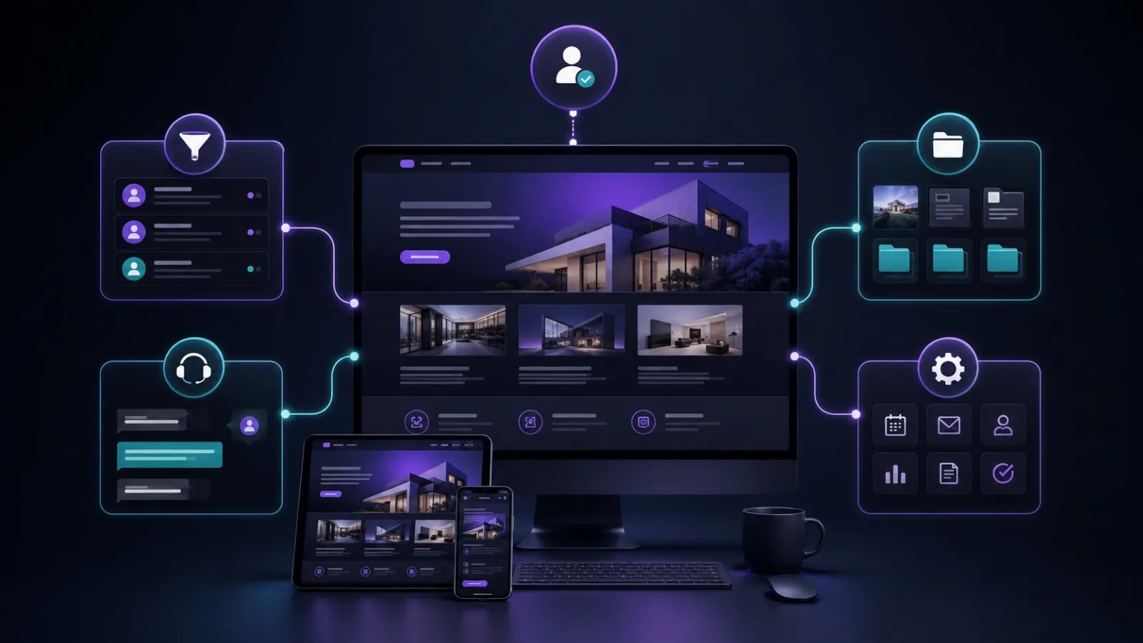 WordPress website connected with AI-powered business automation workflows